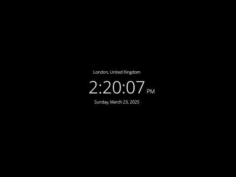 🔴 LIVE | Clock / Current time in London  /what time is it now