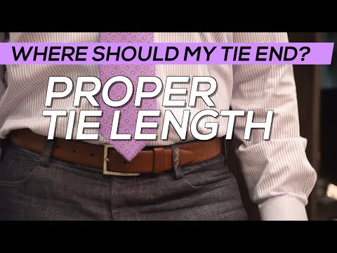 Where should my tie end? Proper tie length