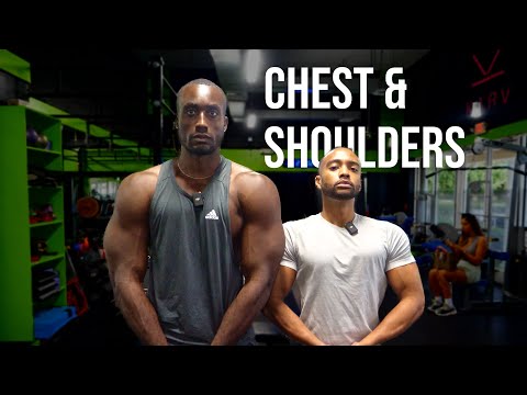 The Best Chest And Shoulder Workout For Beginners #chestworkoutformass