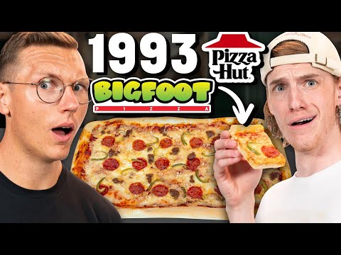 Recreating Pizza Hut's Discontinued Bigfoot Pizza | PAST FOOD