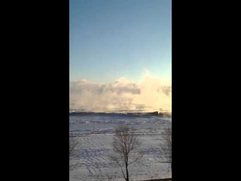 Chicago Lake Shore Front Arctic Sea Smoke  January 6th 2014