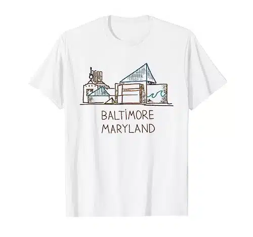 Baltimore National Aquarium Maryland T shirt Tshirt tee