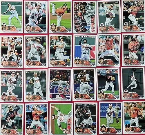 Baltimore Orioles Topps Complete Card Team Set with Rookie Cards including Adley Rutschman and Gunnar Henderson Plus