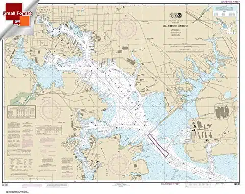 NOAA Chart Baltimore Harbor x (Small Format Waterproof)