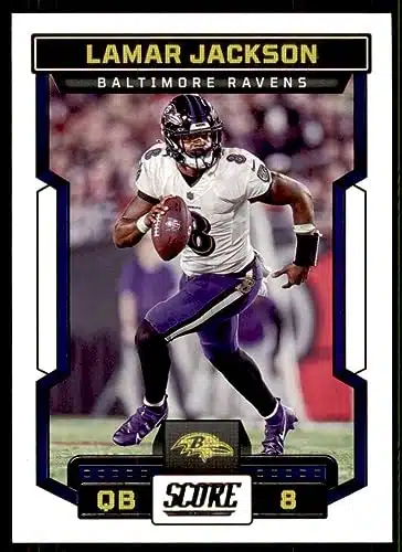 Score #Lamar Jackson NM MT Baltimore Ravens Football Trading Card NFL