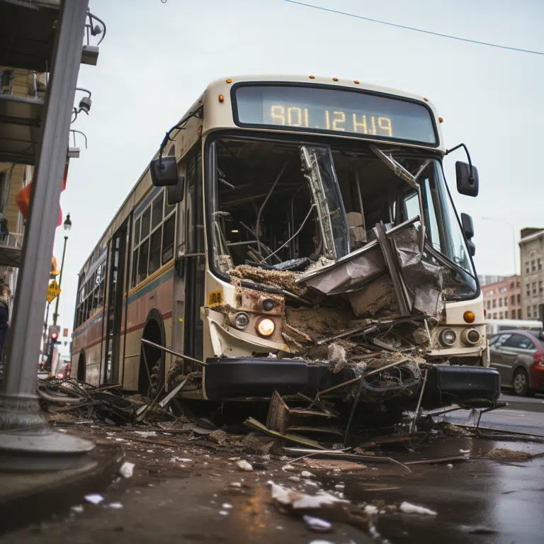 bus crashes baltimore