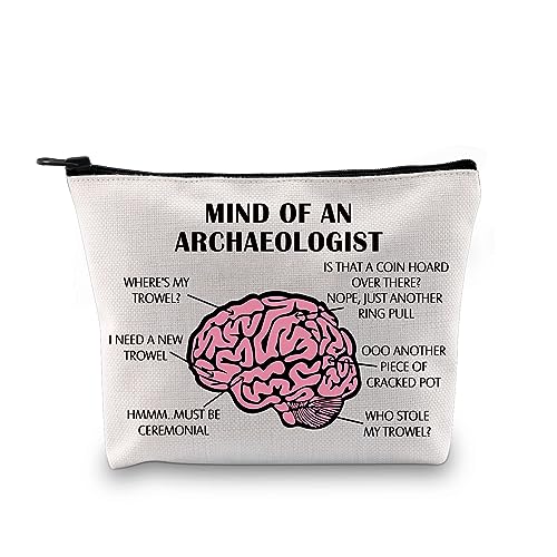 GTUP Archaeologist Gift Mind Of An Archaeologist Makeup Bag Archaeological Enthusiasts Cosmetic Bag Archaeology Gift (Mind Of An Archaeologist MB)