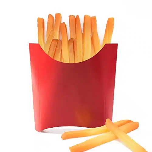 Hagao Fake French Fries Strip Shape Simulation Artificial Food Play Food Model Kitchen Decoration pcs