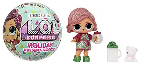 L.O.L. Surprise! Holiday Present Surprise Doll Dreamin' B.B. with Surprises  Limited Edition Collectible Doll Including Sparkly Accessories, Stocking Stuffers Gift for Kids Ag