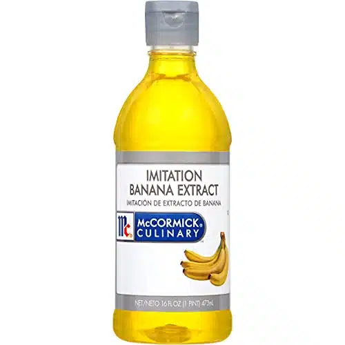 McCormick Culinary Imitation Banana Extract, fl oz   One Fluid Ounce Bottle of Banana Flavoring Extract, Perfect for Baking, Keto, Beverages and More