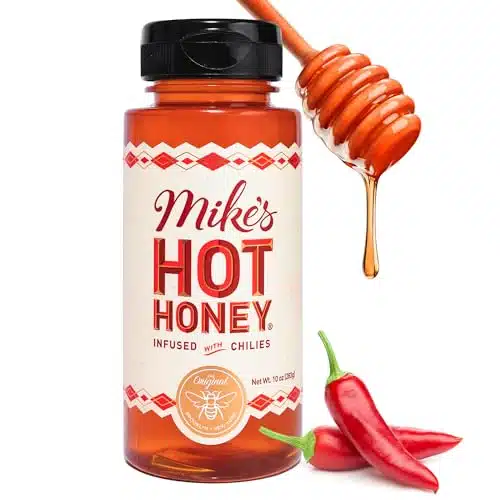 Mike's Hot Honey, America's #Brand of Hot Honey, Spicy Honey, All Natural % Pure Honey Infused with Chili Peppers, Gluten Free, Paleo Friendly (oz Bottle, Pack)