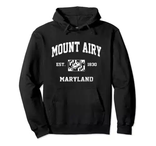 Mount Airy Maryland MD vintage State Athletic style Pullover Hoodie