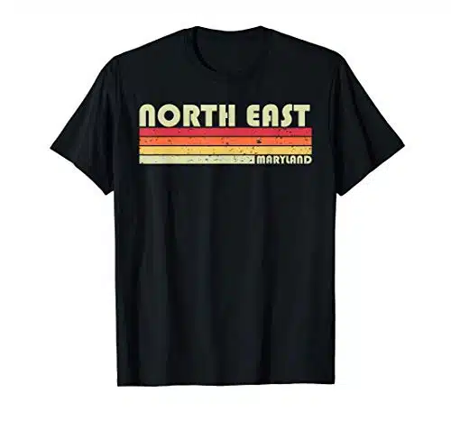 NORTH EAST MD MARYLAND Funny City Home Roots Gift Retro s T Shirt