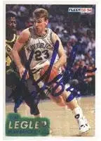Tim Legler Dallas Mavericks Fleer Autographed Card   Nice Card. This item comes with a certificate of authenticity from Autograph Sports. Autographed   Basketball Autographed Cards