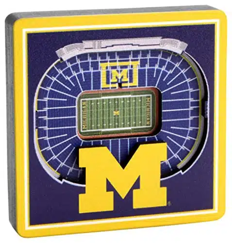 YouTheFan NCAA Michigan Wolverines D StadiumView Magnets   Michigan Stadium