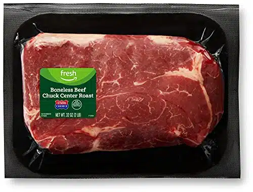 Amazon Fresh, Beef Chuck Center Roast, USDA Choice, Boneless, Lb