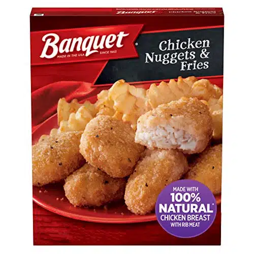 Banquet Basic Chicken Nuggets and Fries, Frozen Meal, Ounce