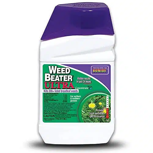 Bonide Weed Beater Ultra, oz Concentrate, Fast Acting Protection Against Broadleaf Weeds in Warm & Cool Weather