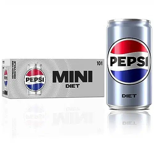 Diet Pepsi Soda, Ounce Mini Cans, Pack