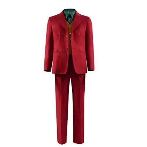 Mayerilby Costume Adult Suit Outfit Halloween Cosplay for Men Women (Red Fullset(uniform Cloth), Men XL)