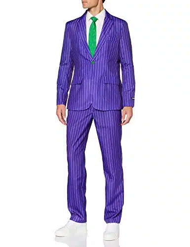 SUITMEISTER Men's Costume   The Joker DC Character Slim Fit Suit   Purple   Size Small