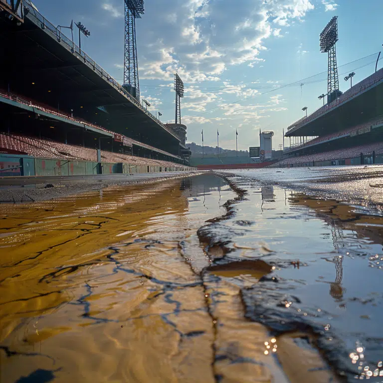 dodger stadium flooded