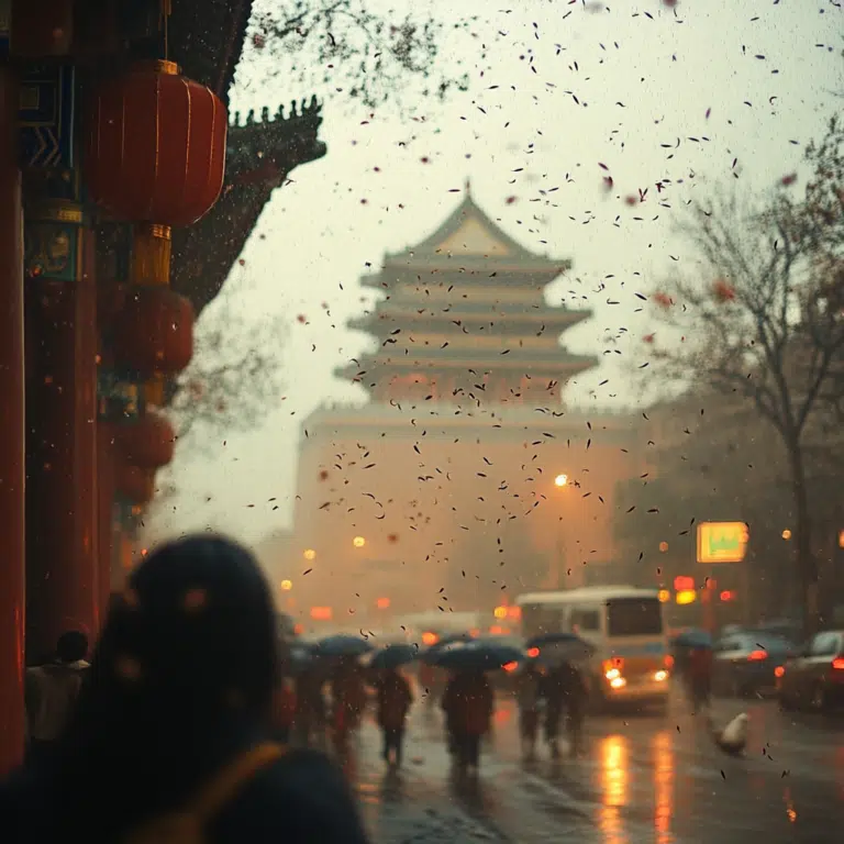 beijing china raining worms