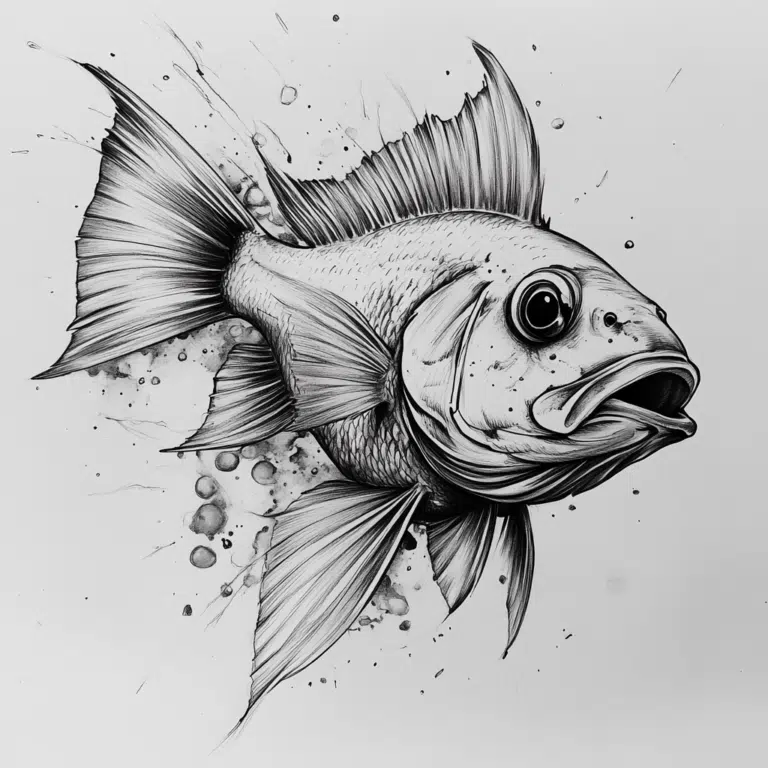 easy fish drawing