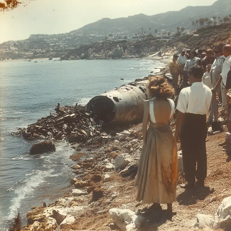 plane crashes santa monica